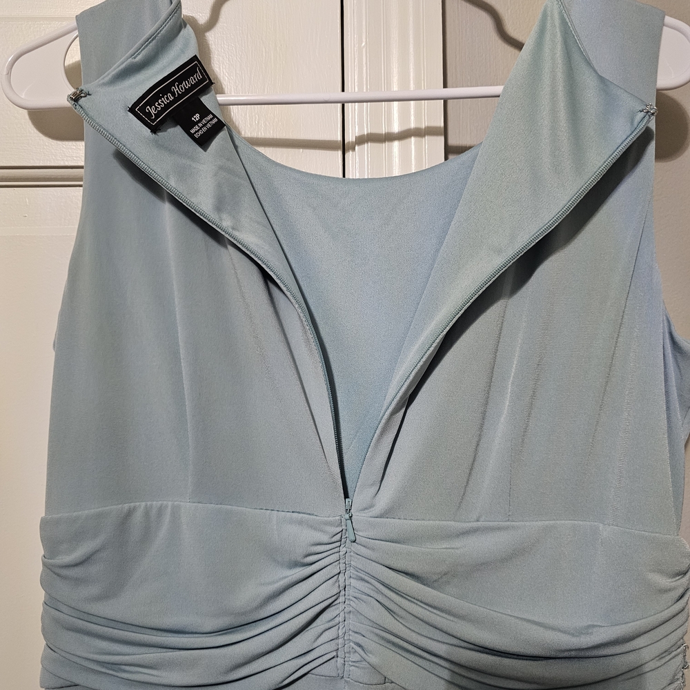 Jessica Howard Blue Lace Maxi Dress - Picture 7 of 7